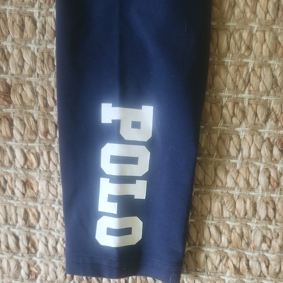 Polo by Ralph Lauren Blue and White Leggings - Picture 3 of 4
